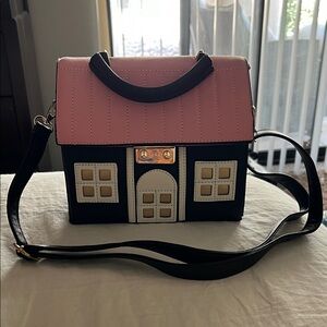 Chic Pink and Black Handbag